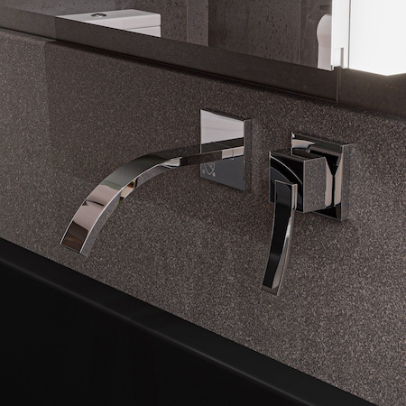 Alfi Brand Polished Chrome Sgl Lever Wallmount Bathroom Faucet AB1256-PC